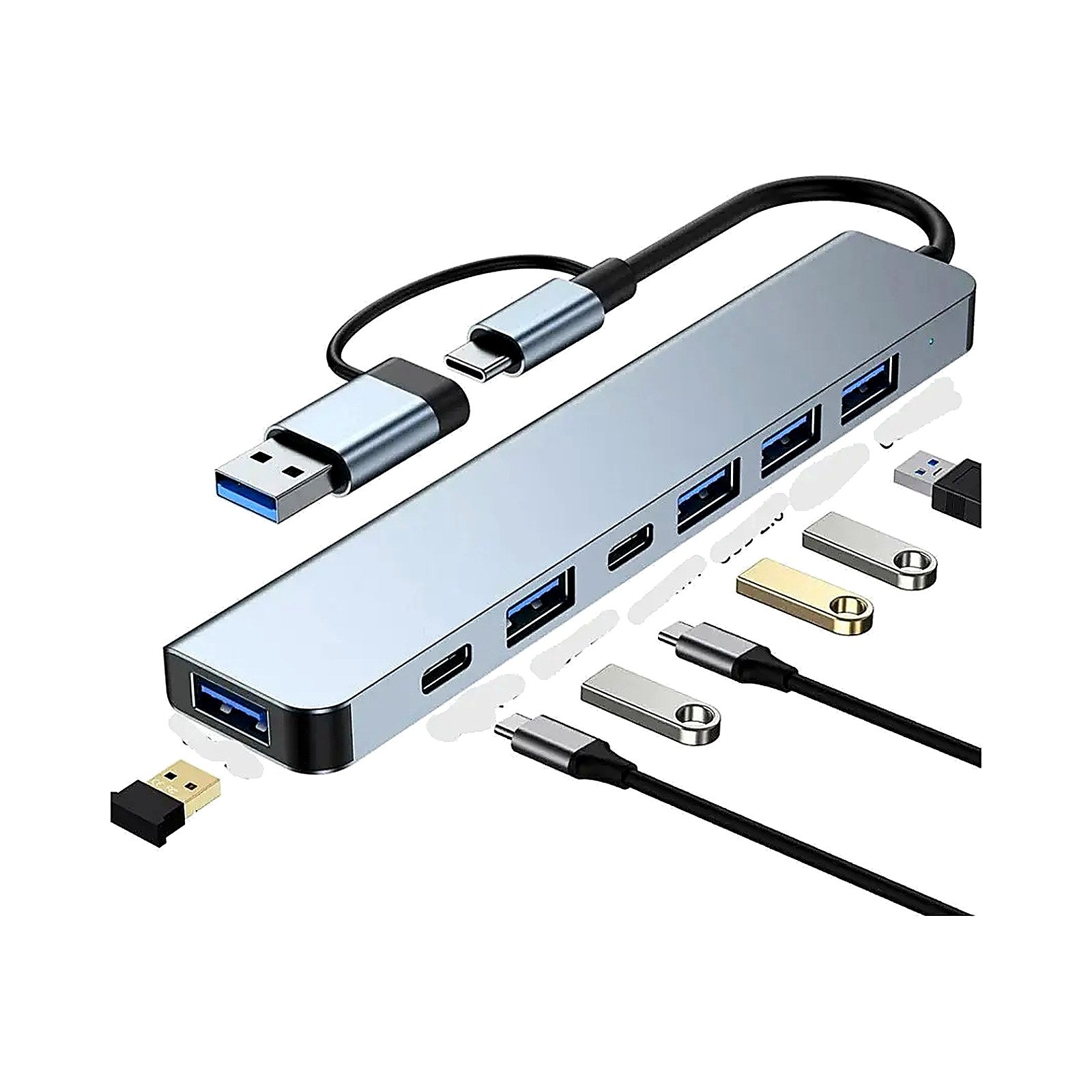 Adaptador Tipoc Convertidor Hub+red 3.0 USB Conv HUB+RED3.0
