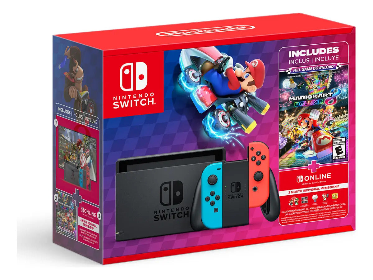 Consola Nintendo+juego Mario KART8+3MESES de Nintendo Switch