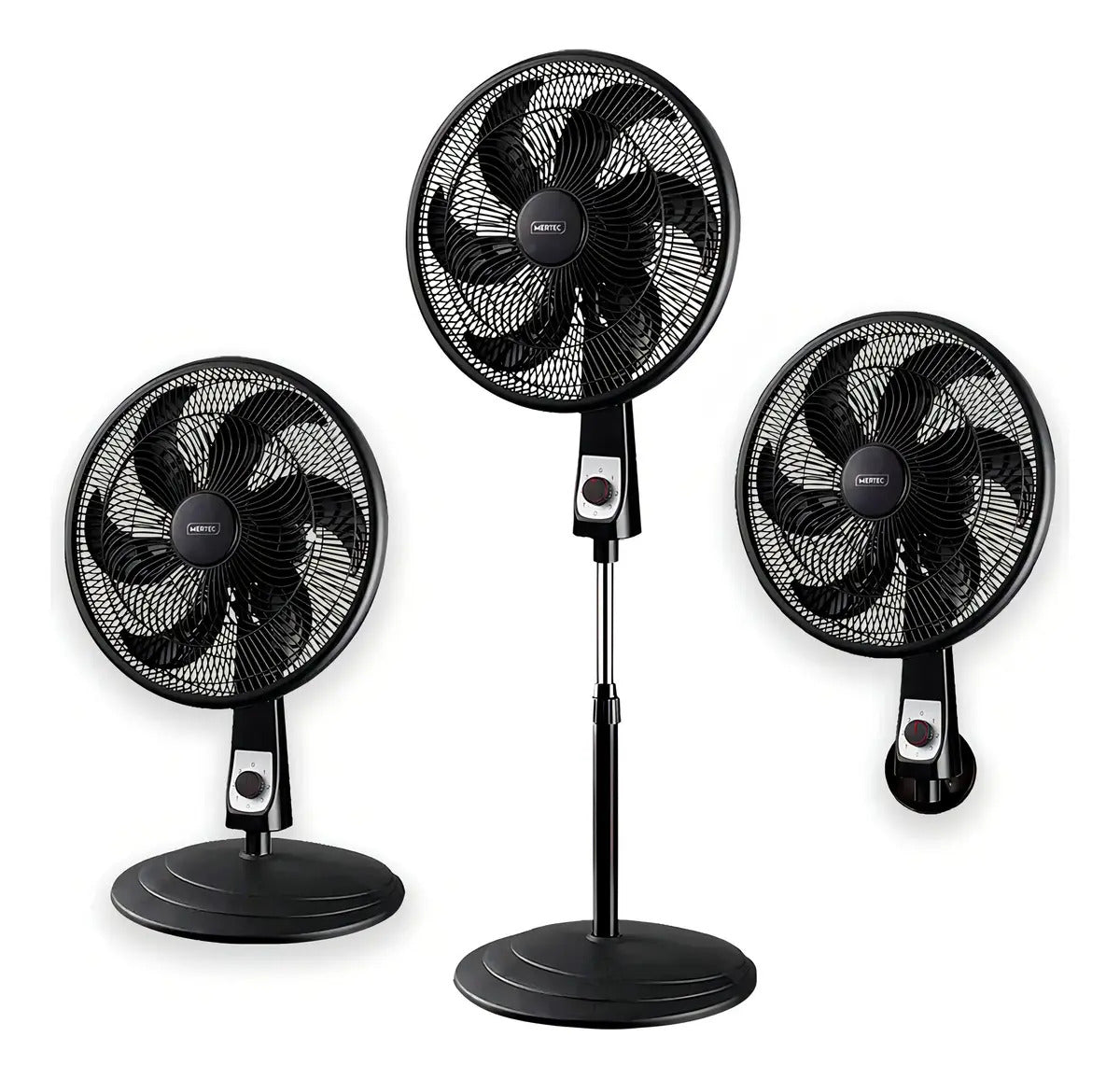 Ventilador Mertec MT-016B 3 en 1 Negro