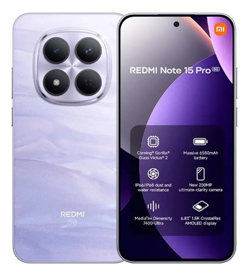 Celular Xiaomi Redmi Note 15 Pro 5G Titanium 8GB/256GB Ex