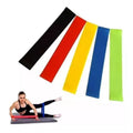 Combo Deportivo Fitness Band Set Bandas X5 Durano+lazo+rueda